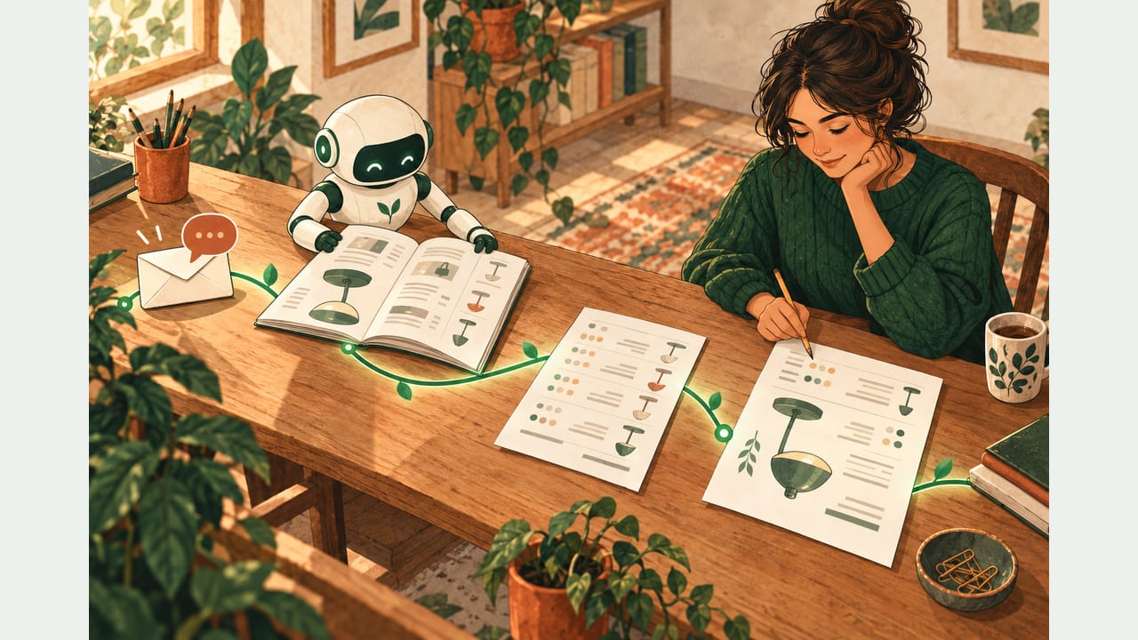 müşteri talebinden teklif hazırlayan kişi ve robot